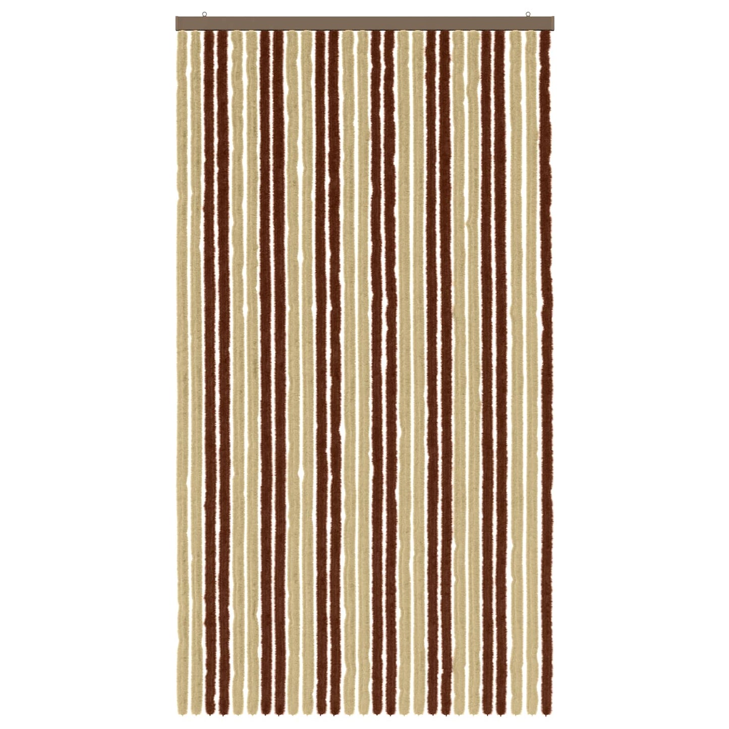 Insektgardin Chenille Brun og Beige 118 x 220 cm 100% PP