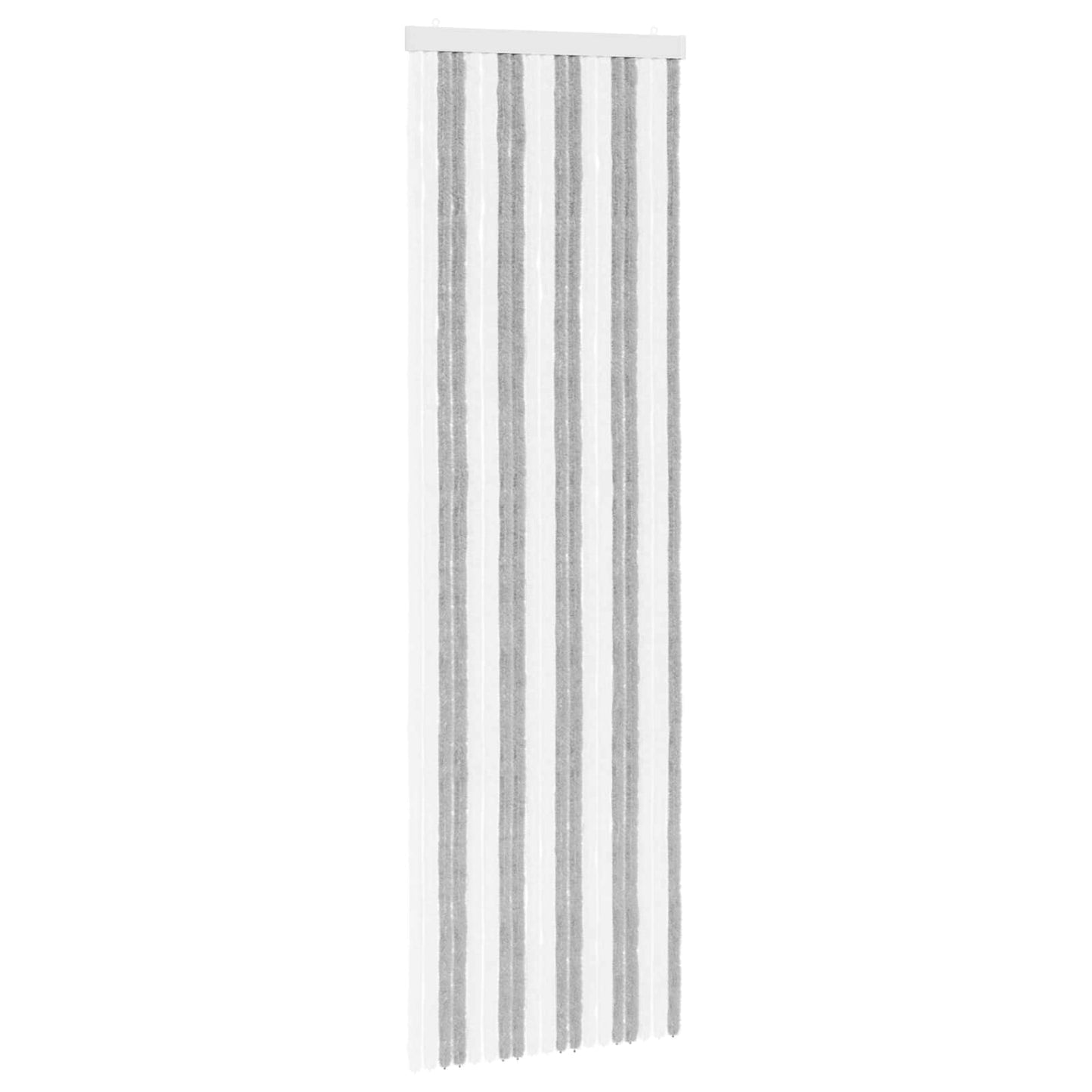 Insektgardin Chenille Grå og hvit 56 x 185 cm 100% PP