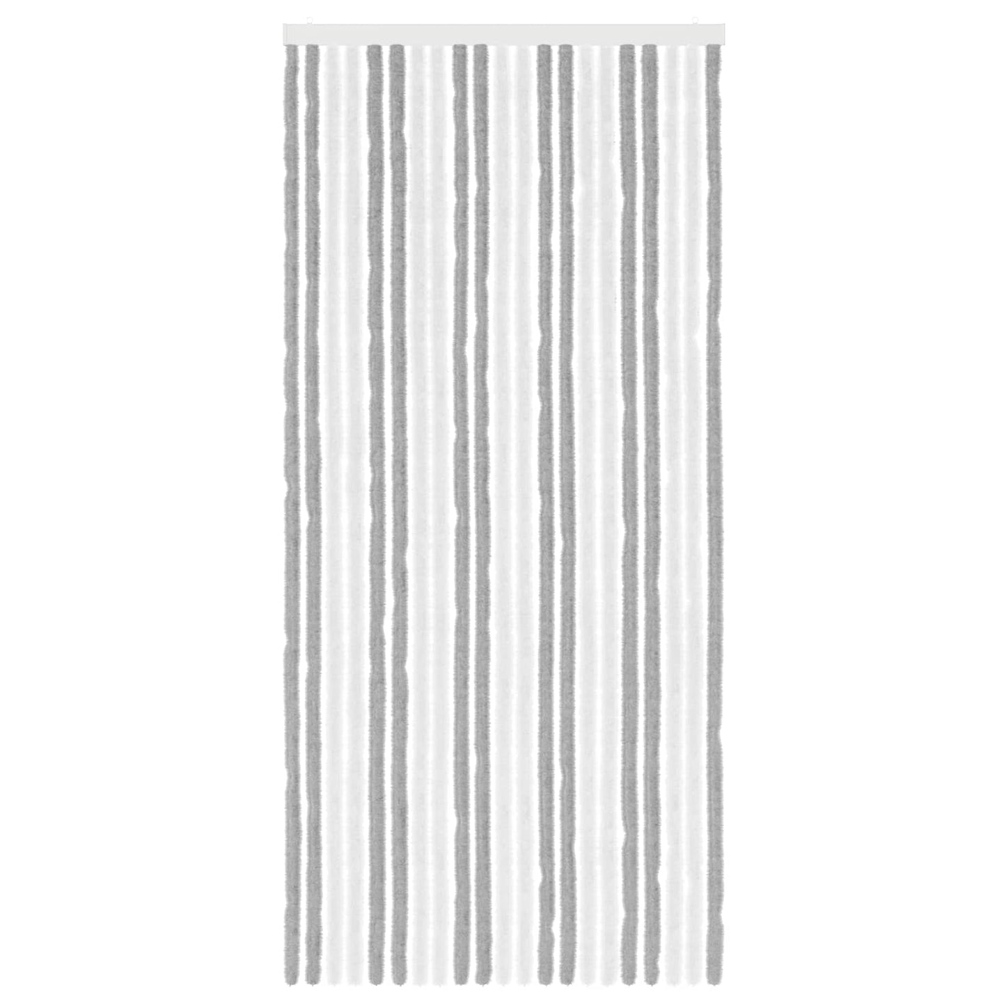 Insektgardin Chenille Grå og hvit 90 x 200 cm 100% PP