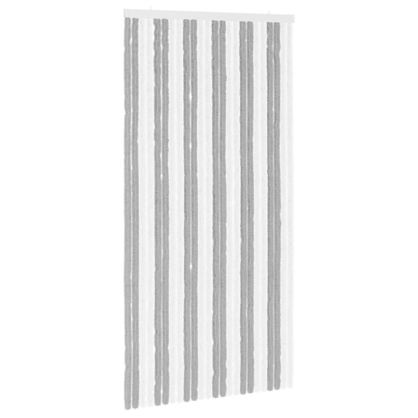 Insektgardin Chenille Grå og hvit 100 x 200 cm 100% PP