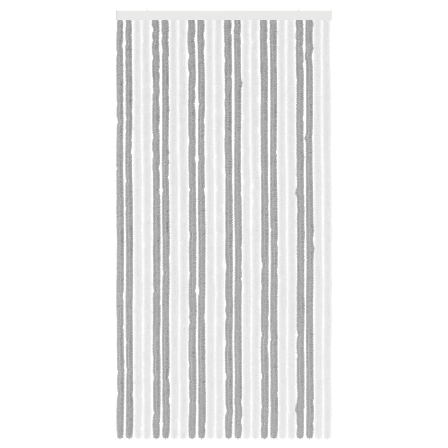Insektgardin Chenille Grå og hvit 100 x 200 cm 100% PP