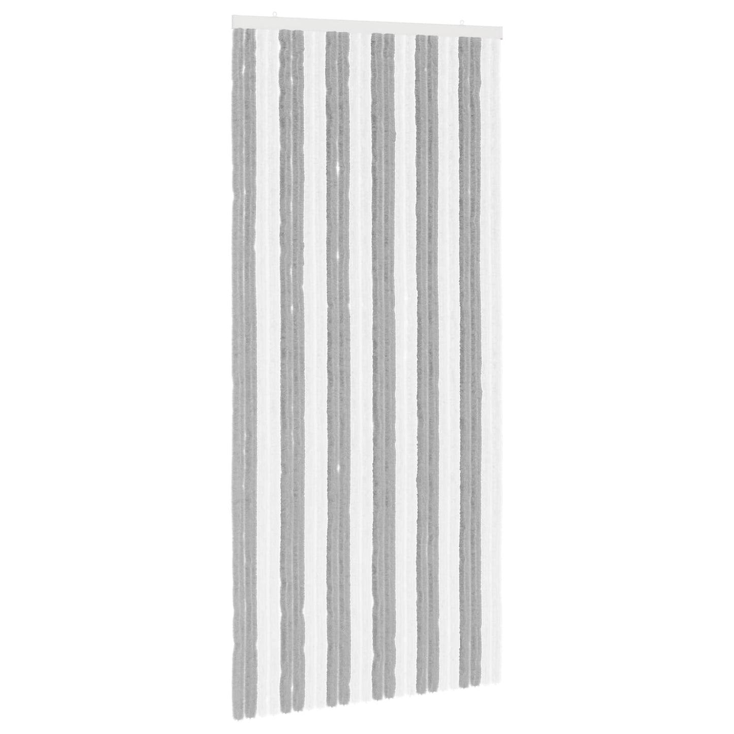 Insektgardin Chenille Grå og hvit 100 x 220 cm 100% PP
