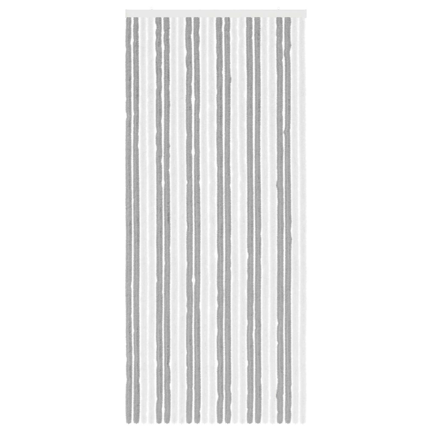 Insektgardin Chenille Grå og hvit 100 x 230 cm 100% PP