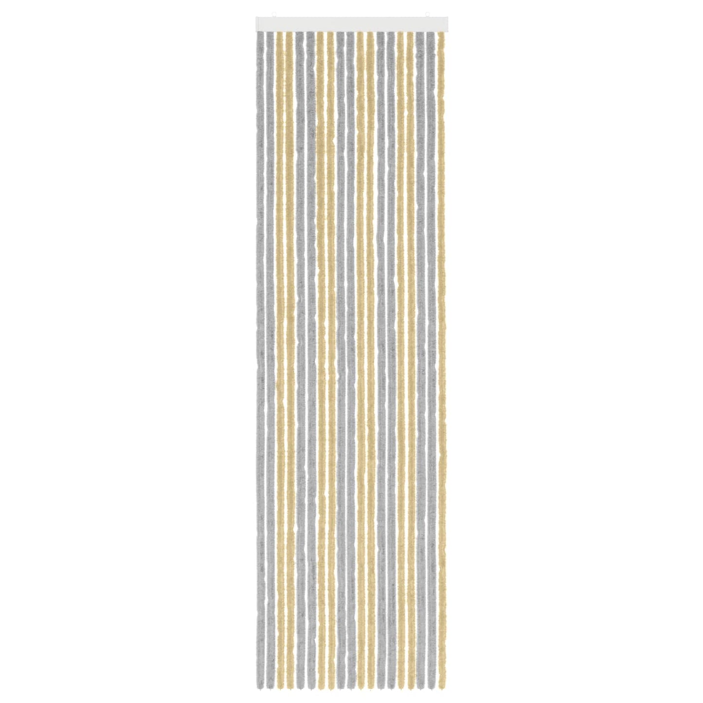 Insektgardin Chenille Grå og Beige 56 x 200 cm 100% PP