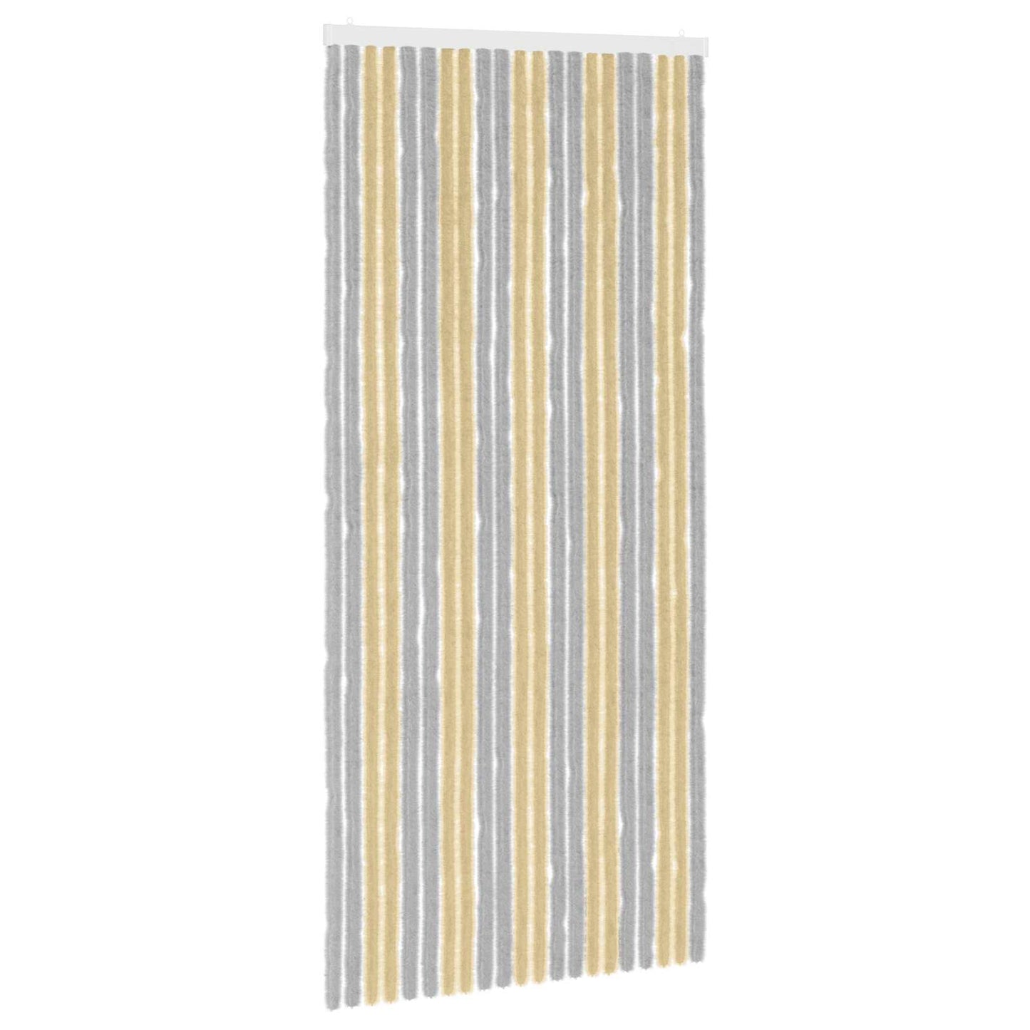 Insektgardin Chenille Grå og Beige 90 x 200 cm 100% PP