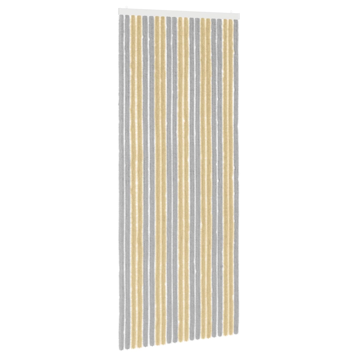 Insektgardin Chenille Grå og Beige 90 x 220 cm 100% PP