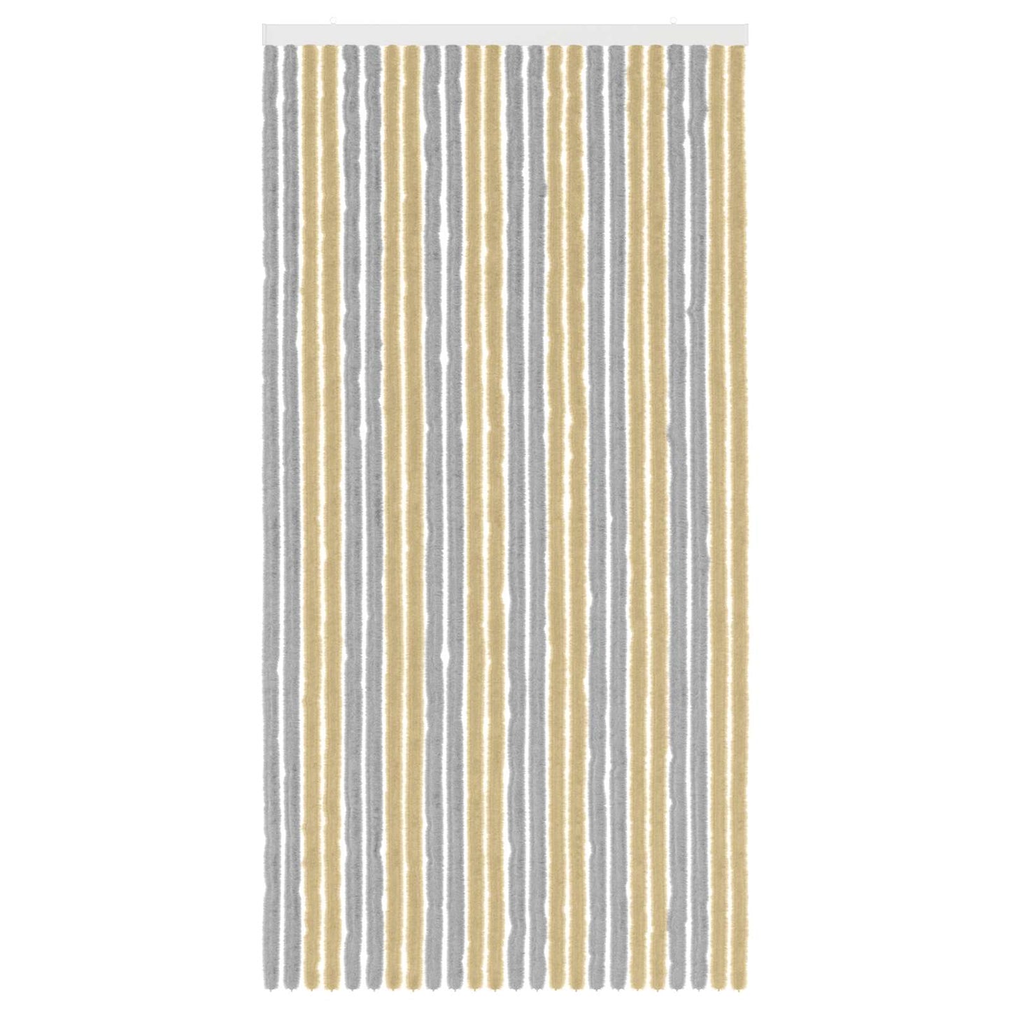 Insektgardin Chenille Grå og Beige 100 x 200 cm 100% PP