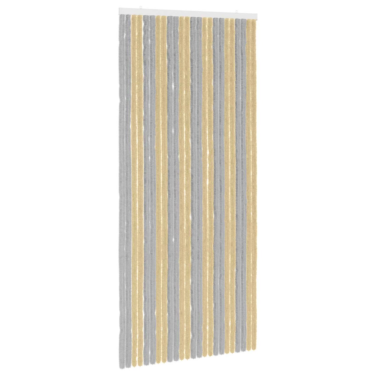 Insektgardin Chenille Grå og Beige 100 x 220 cm 100% PP