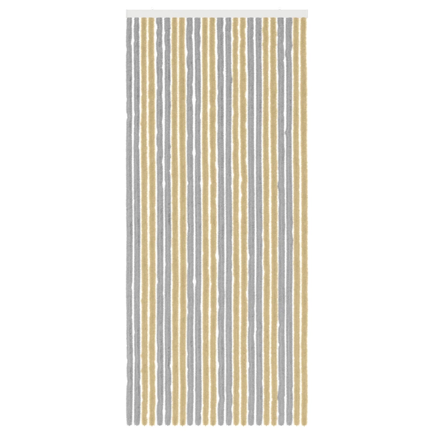Insektgardin Chenille Grå og Beige 100 x 230 cm 100% PP