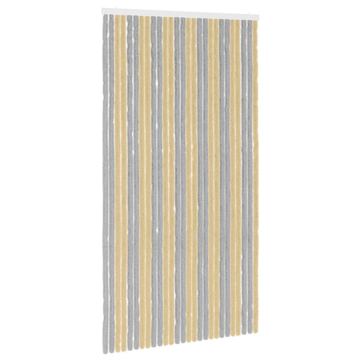 Insektgardin Chenille Grå og Beige 118 x 220 cm 100% PP