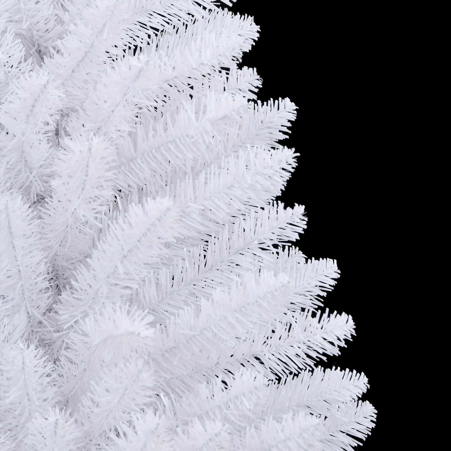Kunstig sammensatt juletre med 150 LED Hvit 150 cm PVC og Stål