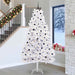 Kunstig sammensatt juletre med 300 LED Hvit 270 cm PVC og stål