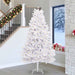 Kunstig sammensatt juletre med 300 LED Hvit 270 cm PVC og stål