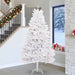 Kunstig sammensatt juletre med 300 LED Hvit 270 cm PVC og stål