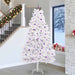 Kunstig sammensatt juletre med 300 LED Hvit 270 cm PVC og stål