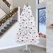 Kunstig sammensatt juletre med 300 LED Hvit 300 cm PVC og stål