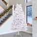 Kunstig sammensatt juletre med 300 LED Hvit 300 cm PVC og stål