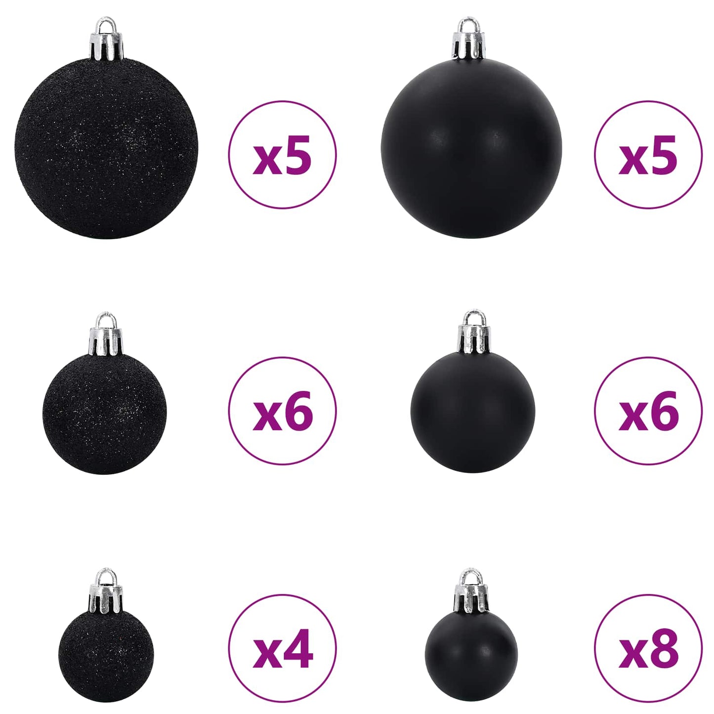 Kunstig juletre med 150 LED med stativ Hvit 150 cm PVC og Stål