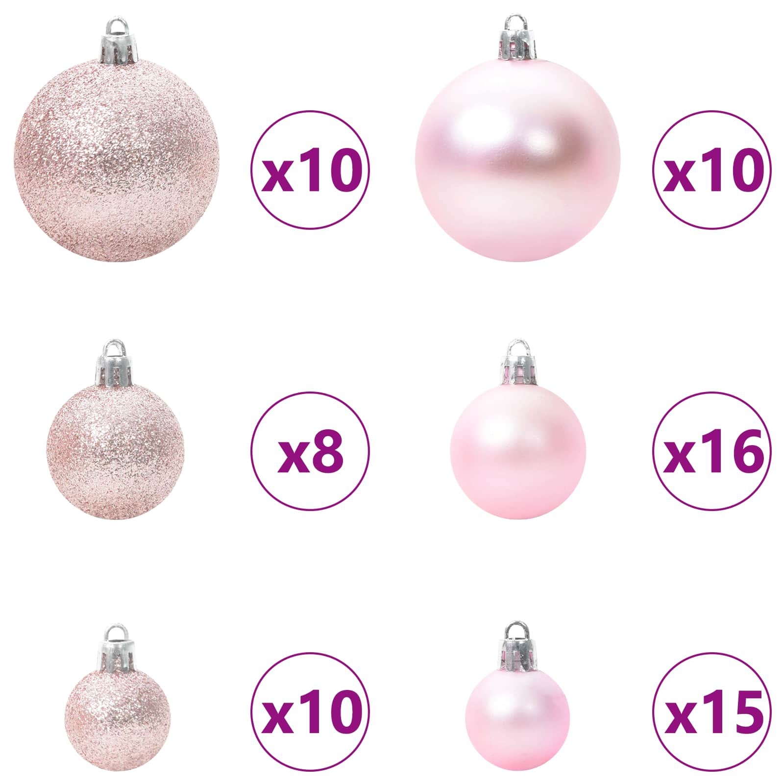 Kunstig juletre med 300 LED med stativ Hvit 240 cm PVC og Stål vidaXL