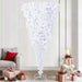 Kunstig juletre med 300 LED med stativ Hvit 240 cm PVC og Stål vidaXL