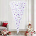 Kunstig juletre med 300 LED med stativ Hvit 240 cm PVC og Stål vidaXL