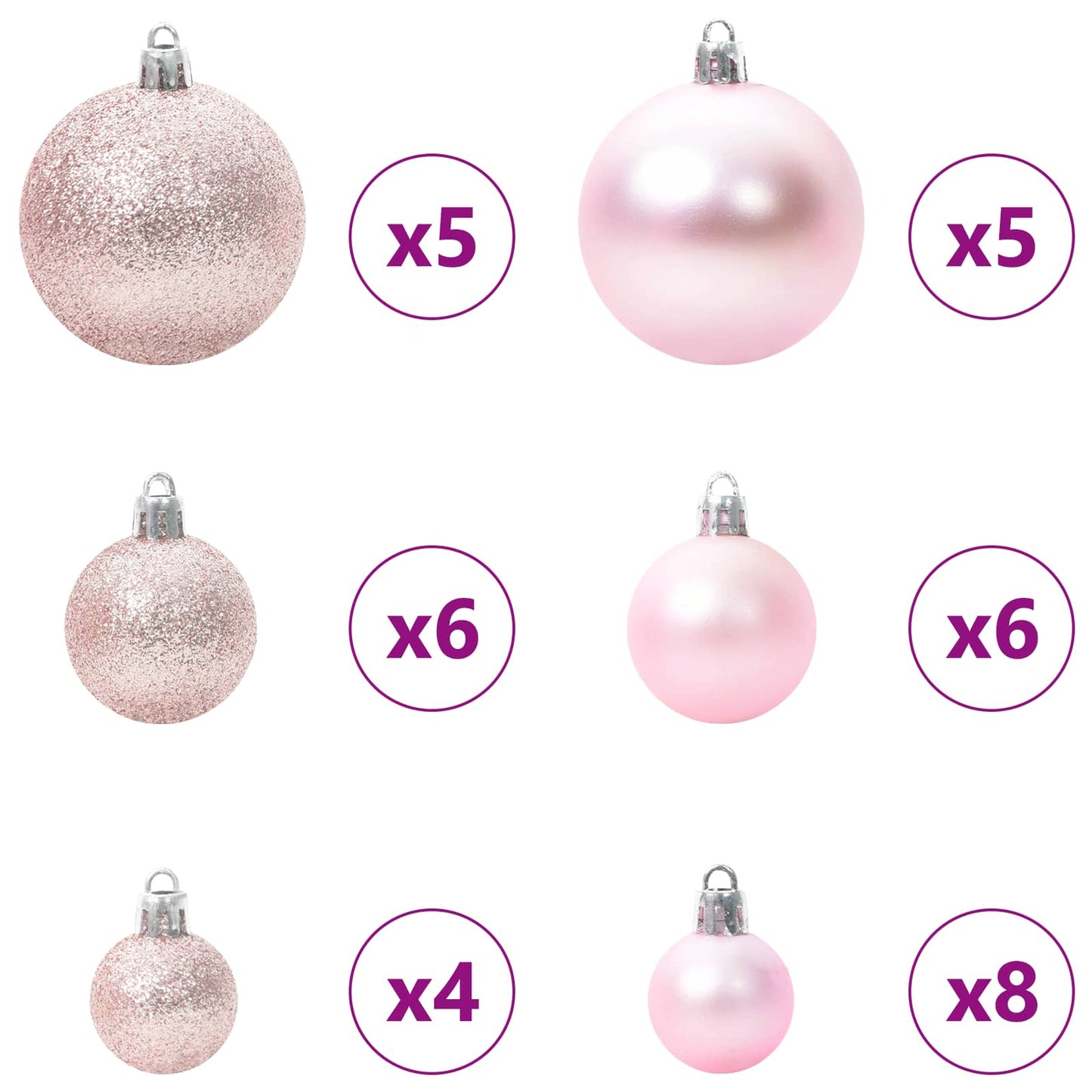 Kunstig juletre med 150 LED med stativ Hvit 120 cm PVC og stål