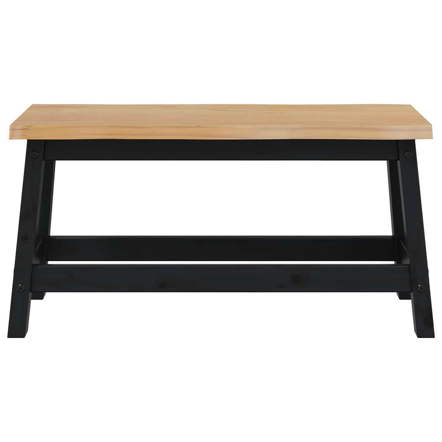 Spisebenk EKAI Svart 91,5 x 29 x 45,5 cm Heltre furu