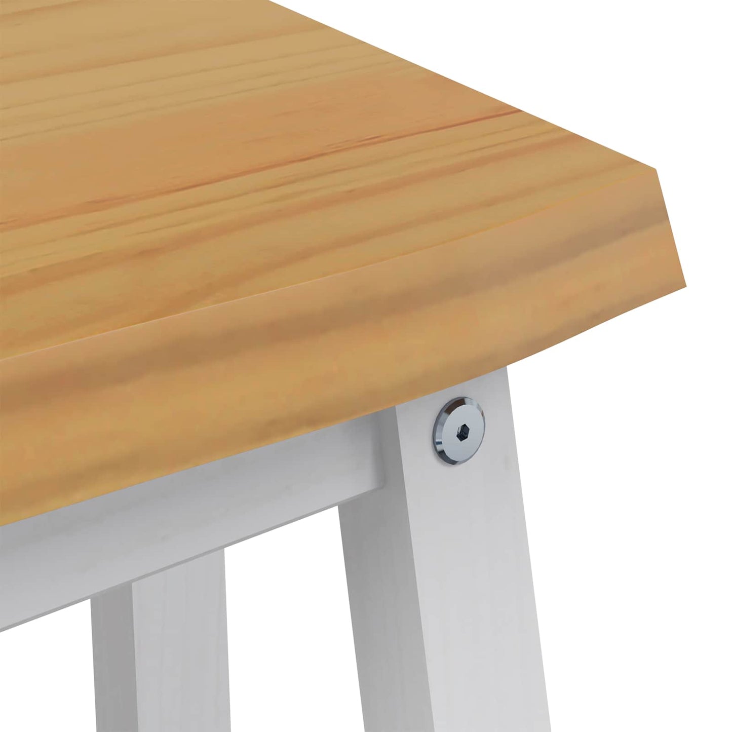 Spisebenk EKAI Hvit 91,5 x 29 x 45,5 cm Heltre furu