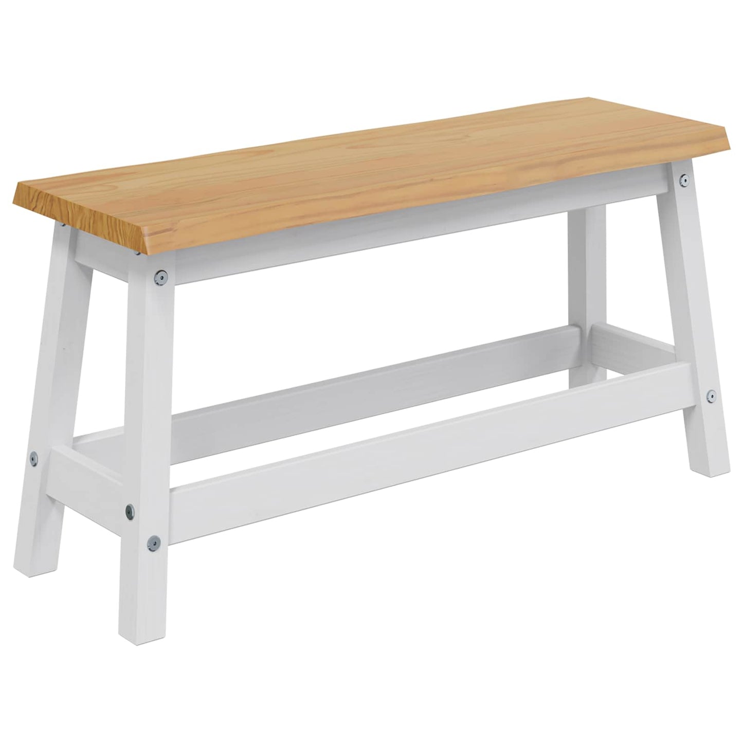 Spisebenk EKAI Hvit 91,5 x 29 x 45,5 cm Heltre furu
