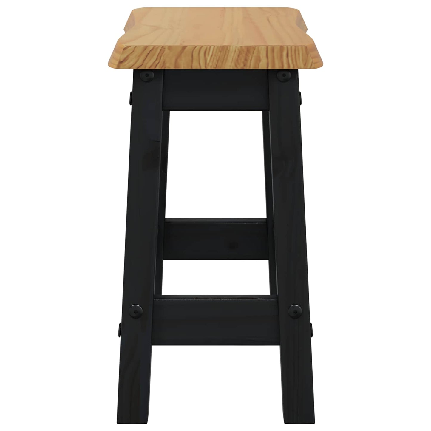 Barstol EKAI 2 pcs Svart 40 x 29 x 45,5 cm Heltre furu