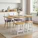 Barstol EKAI 2 pcs Hvit 40 x 29 x 45,5 cm Heltre furu