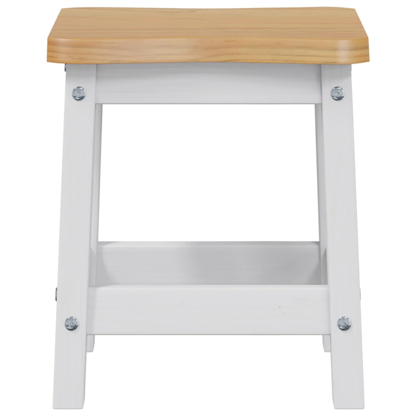 Barstol EKAI 2 pcs Hvit 40 x 29 x 45,5 cm Heltre furu