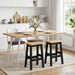 Høy Barstol EKAI 2 pcs Svart 40 x 29 x 63 cm Heltre furu