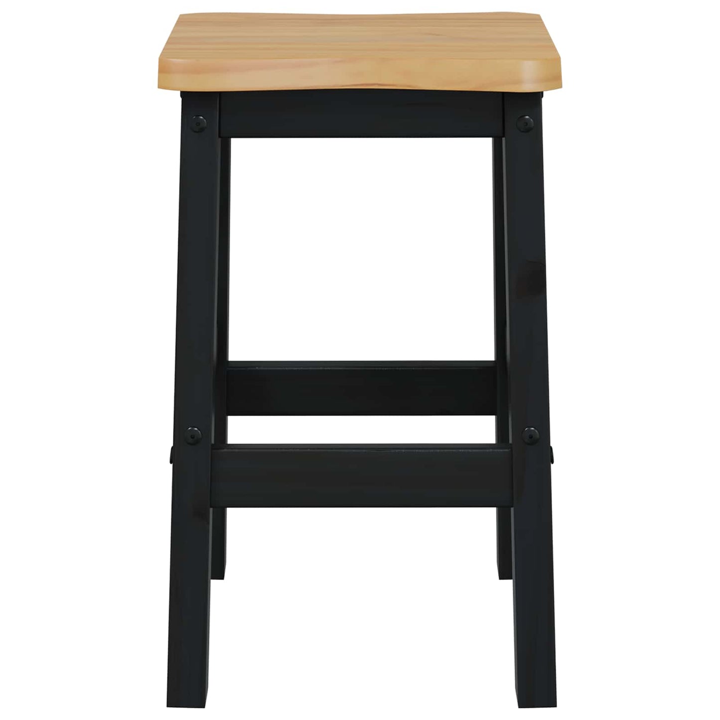Høy Barstol EKAI 2 pcs Svart 40 x 29 x 63 cm Heltre furu