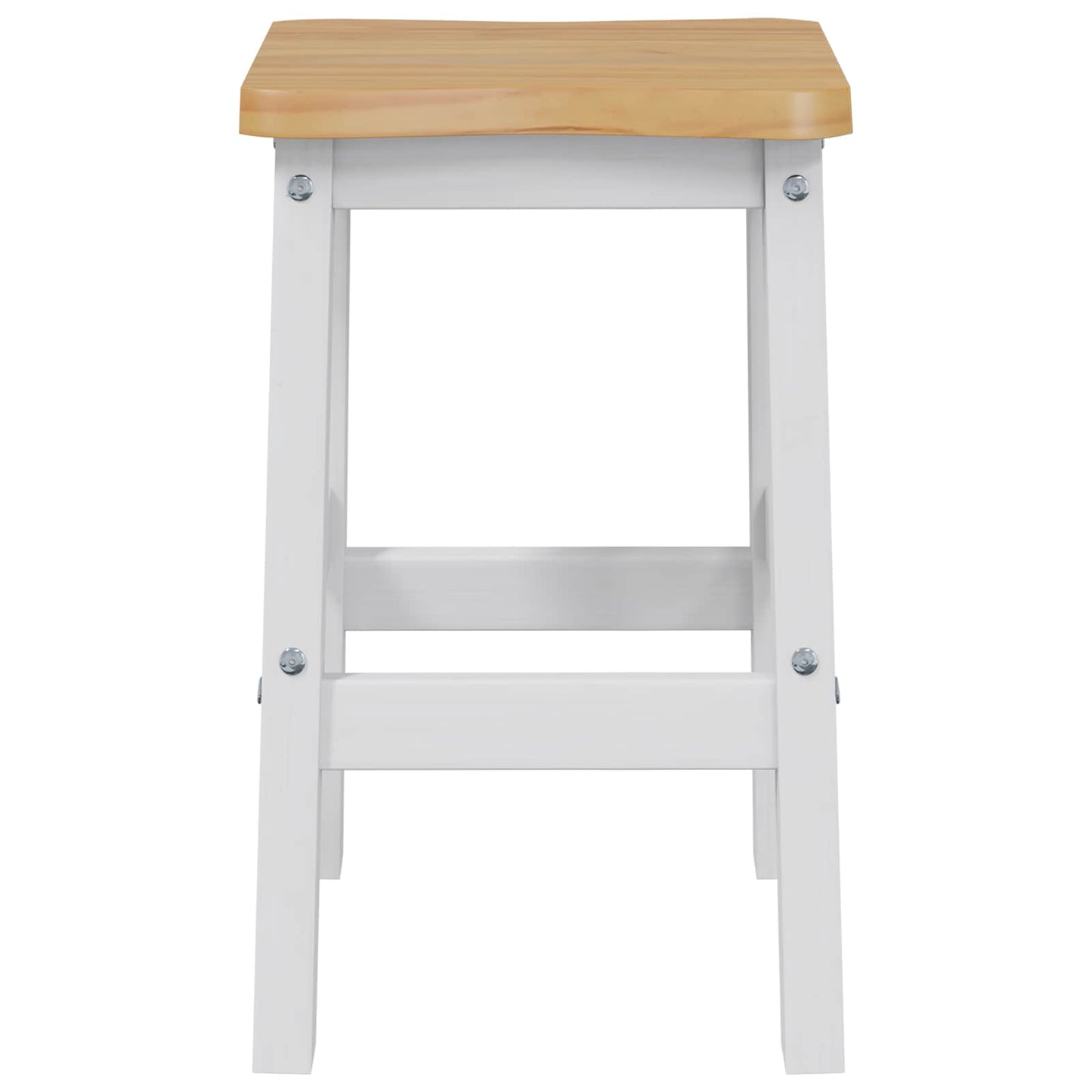 Høy Barstol EKAI 2 pcs Hvit 40 x 29 x 63 cm Heltre furu
