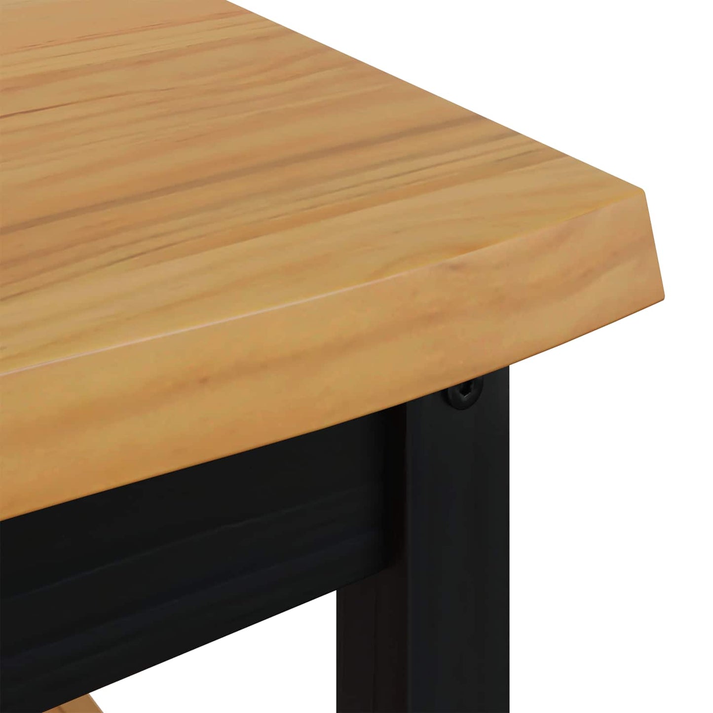 Kaffebord EKAI Svart 100 x 60 x 45,5 cm Heltre furu