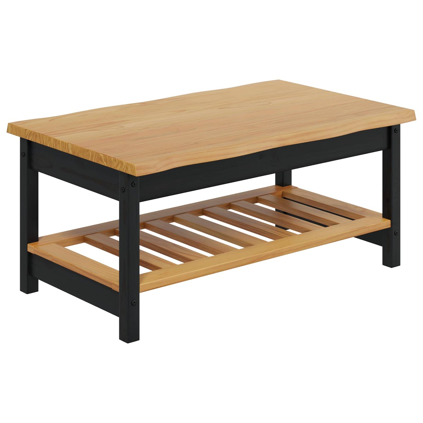 Kaffebord EKAI Svart 100 x 60 x 45,5 cm Heltre furu