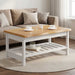 Kaffebord EKAI Hvit 100 x 60 x 45,5 cm Heltre furu