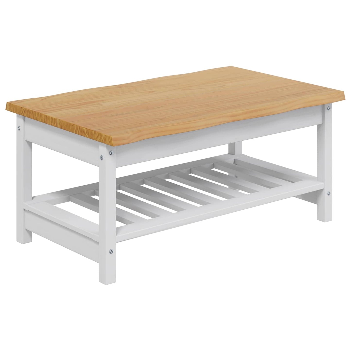 Kaffebord EKAI Hvit 100 x 60 x 45,5 cm Heltre furu