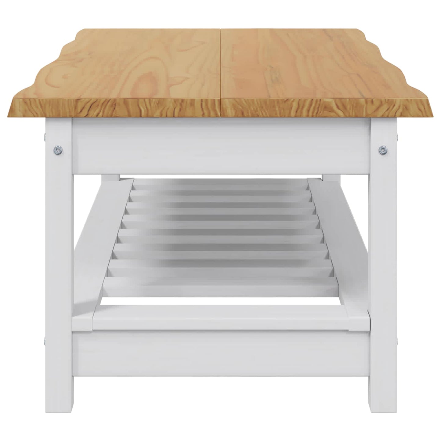 Kaffebord EKAI Hvit 100 x 60 x 45,5 cm Heltre furu