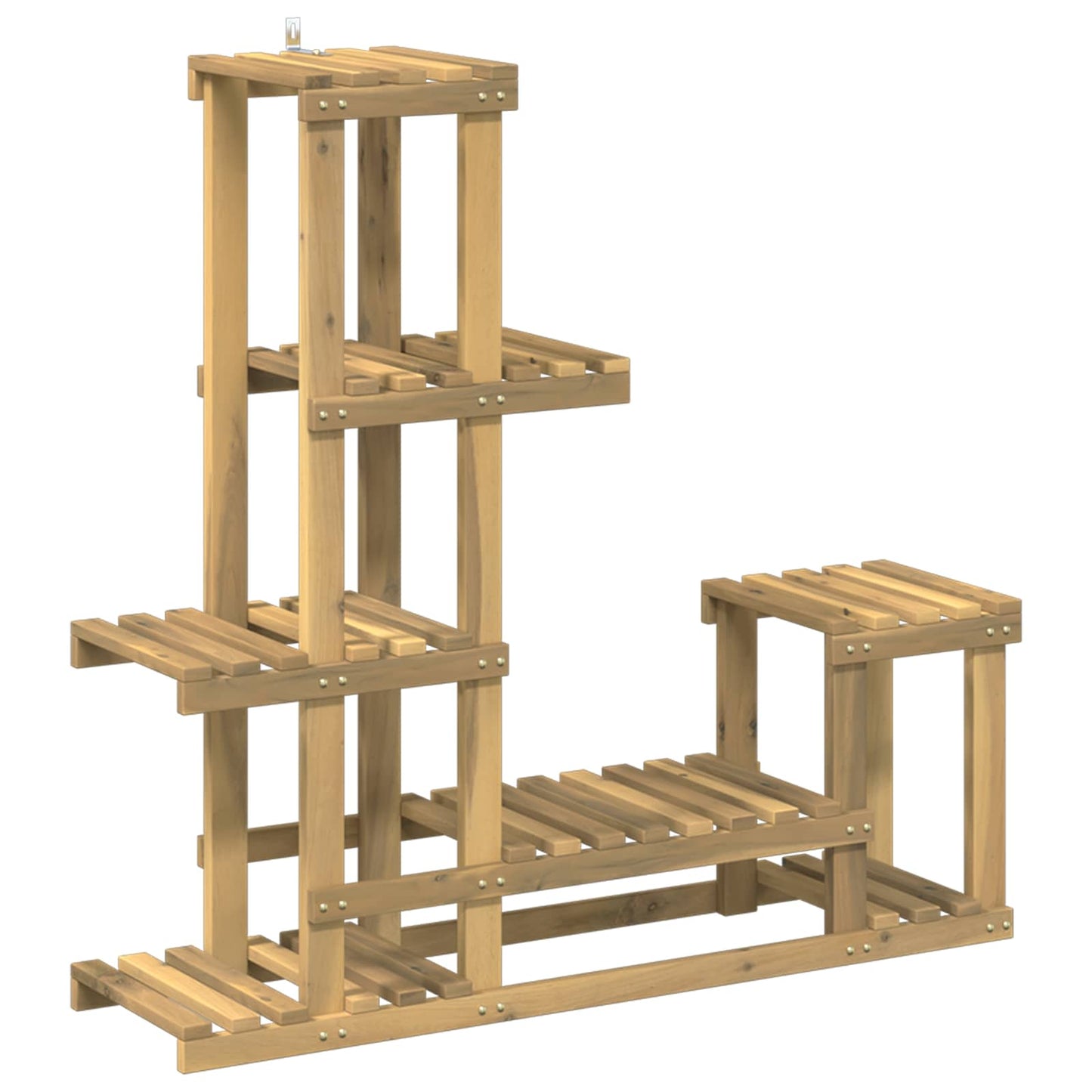 Planteholder Hvit 93,5 x 25 x 91,5 cm Solid akasietre