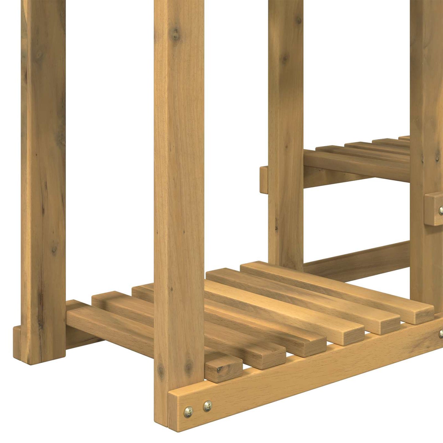 Planteholder Hvit 90 x 25 x 73 cm Solid akasietre