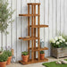Planteholder Naturlig 68 x 23,5 x 140 cm Solid akasietre