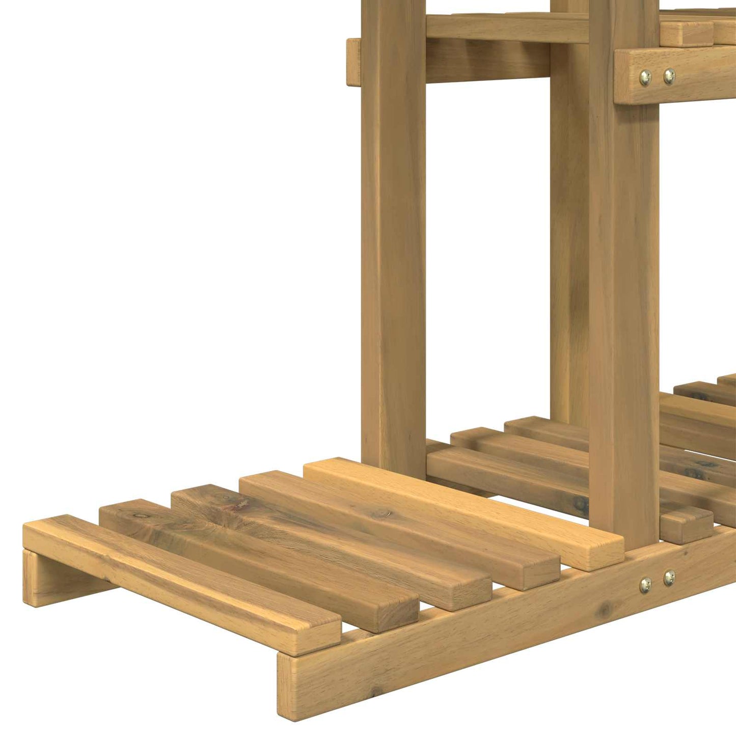 Planteholder Hvit 68 x 23,5 x 140 cm Solid akasietre