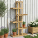 Planteholder Hvit 68 x 23,5 x 140 cm Solid akasietre