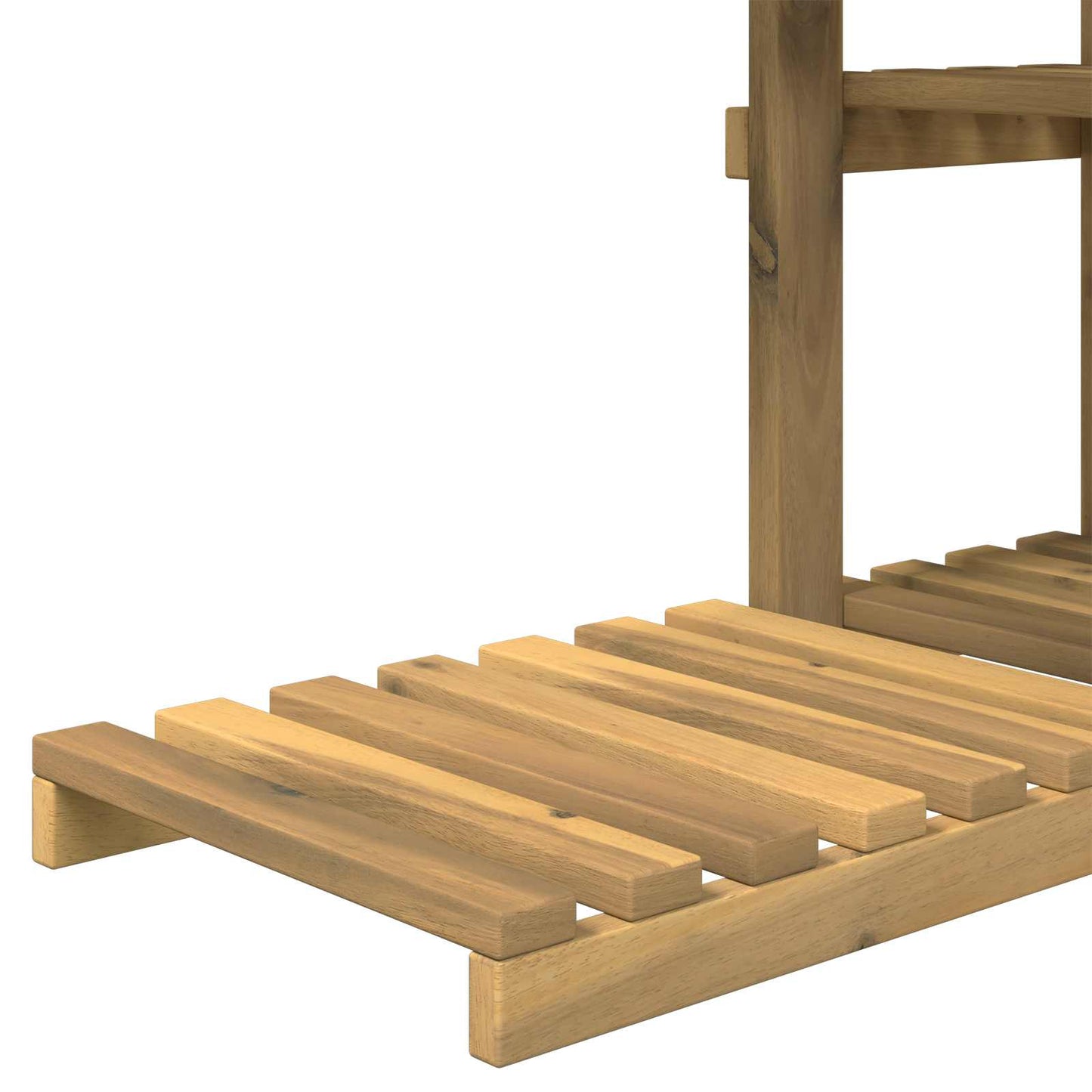 Planteholder Hvit 93 x 25 x 114,5 cm Solid akasietre