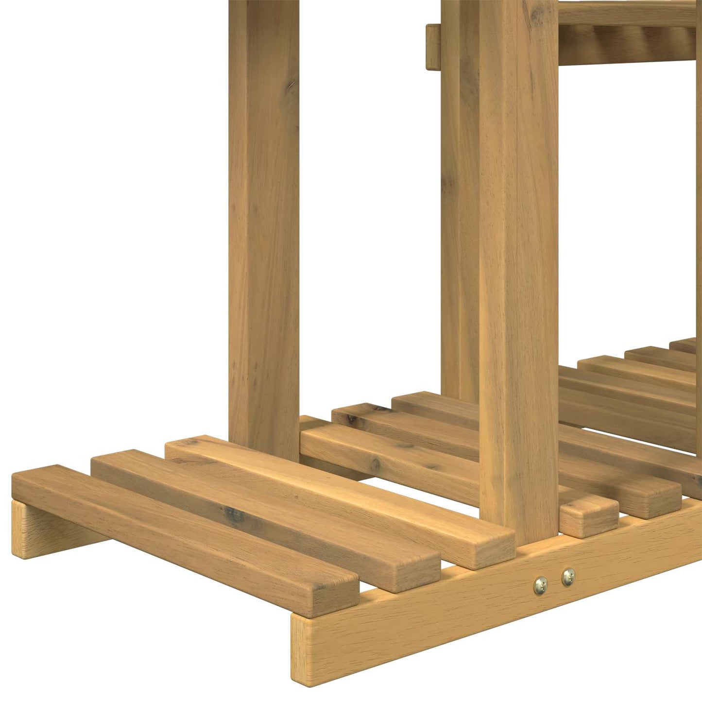 Planteholder Hvit 123 x 25 x 78,5 cm Solid akasietre