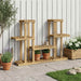 Planteholder Hvit 123 x 25 x 78,5 cm Solid akasietre