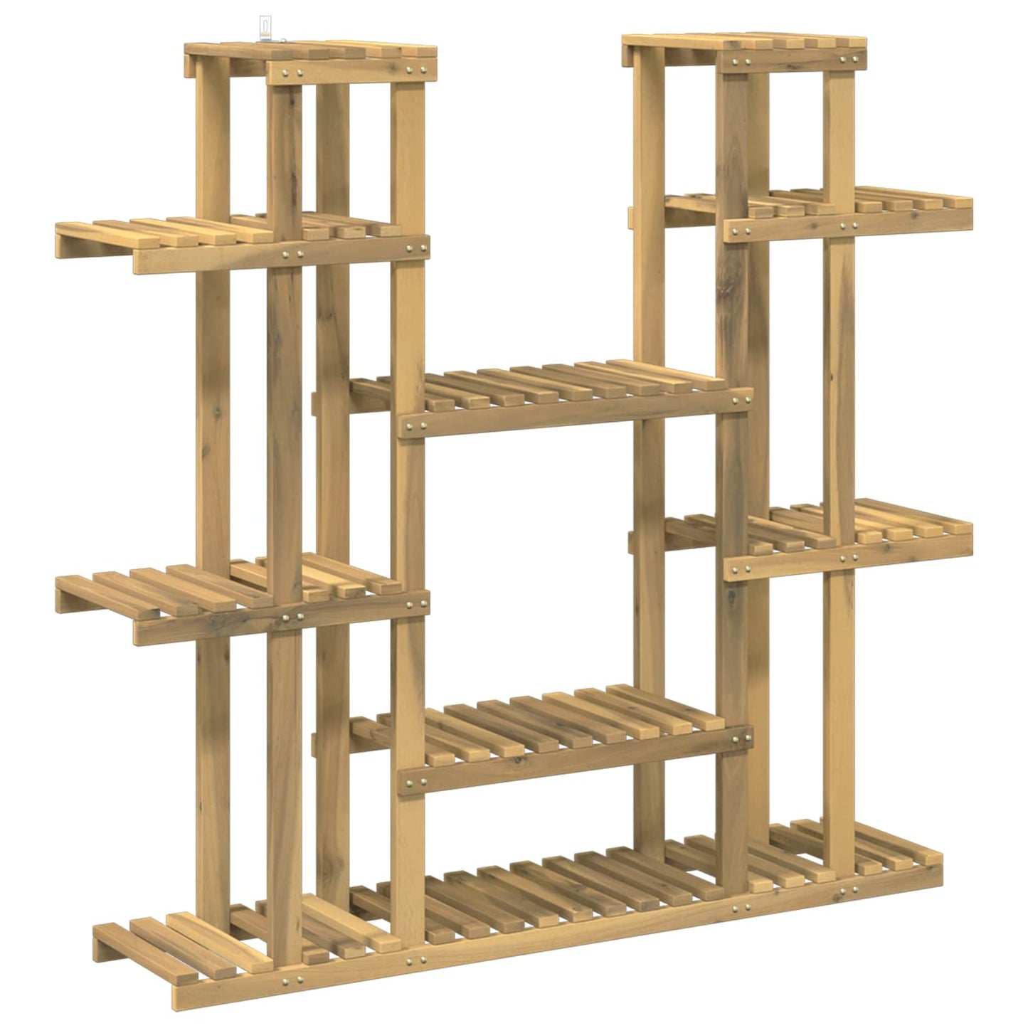 Planteholder Hvit 123 x 25 x 114,5 cm Solid akasietre