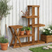 Planteholder Naturlig 95 x 25 x 101,5 cm Solid akasietre